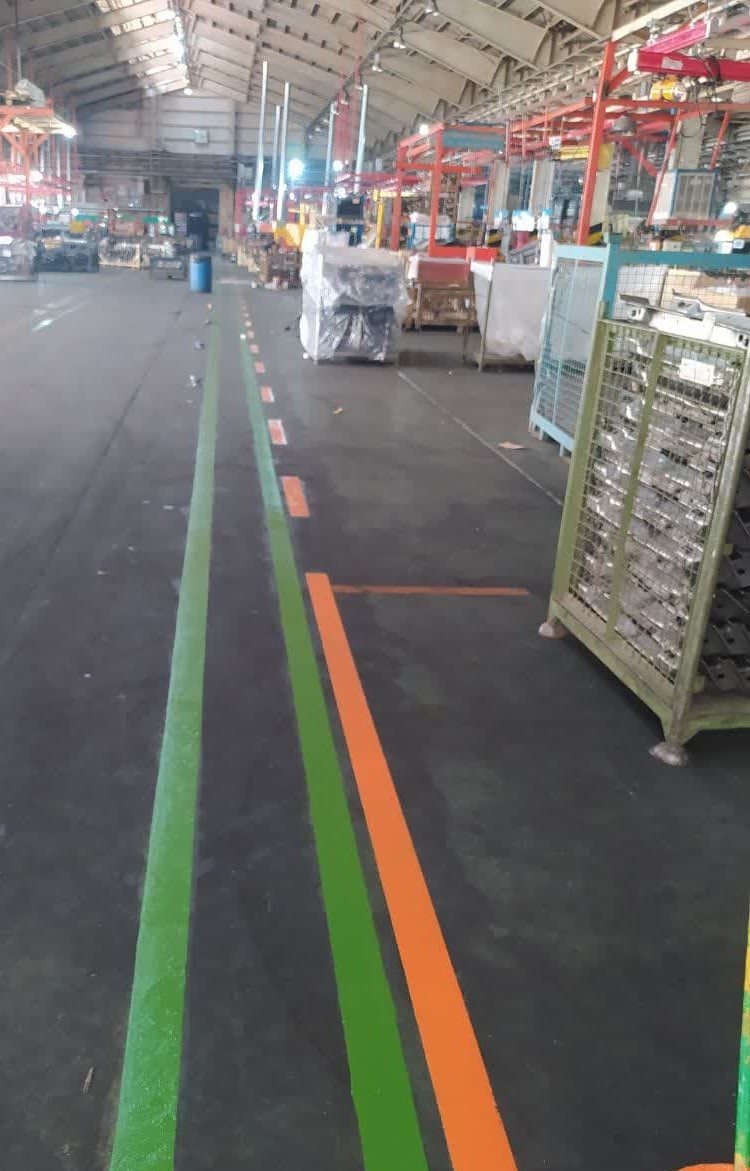 خط کشی کارخانه داخل و محوطه